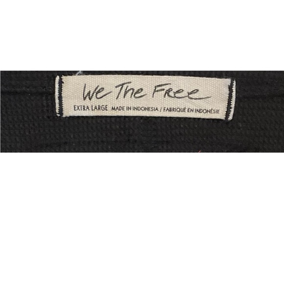 SALE🎈NWOT BLACK WE THE FREE DOLMAN SLEEVE THERMAL TOP WITH V NECK! - Picture 8 of 10